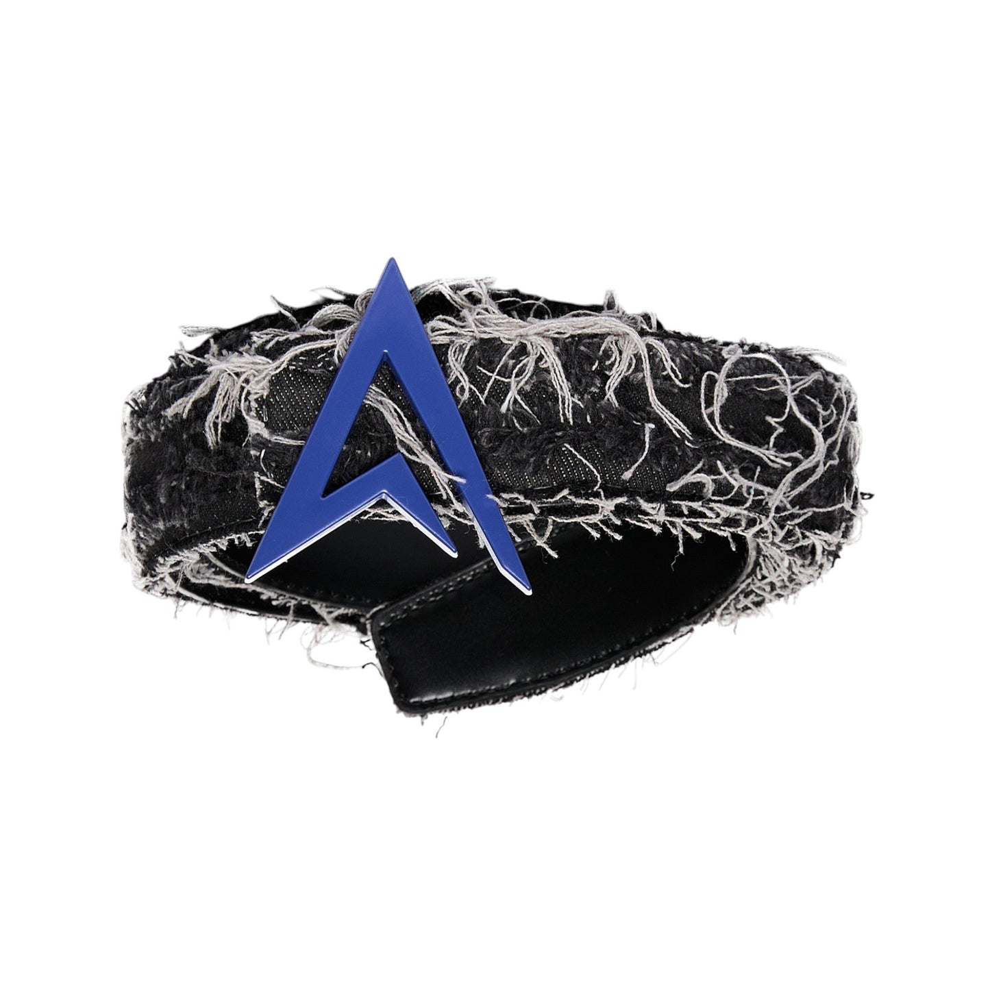 RIPPED DENIM BELT BLACK / BLUE