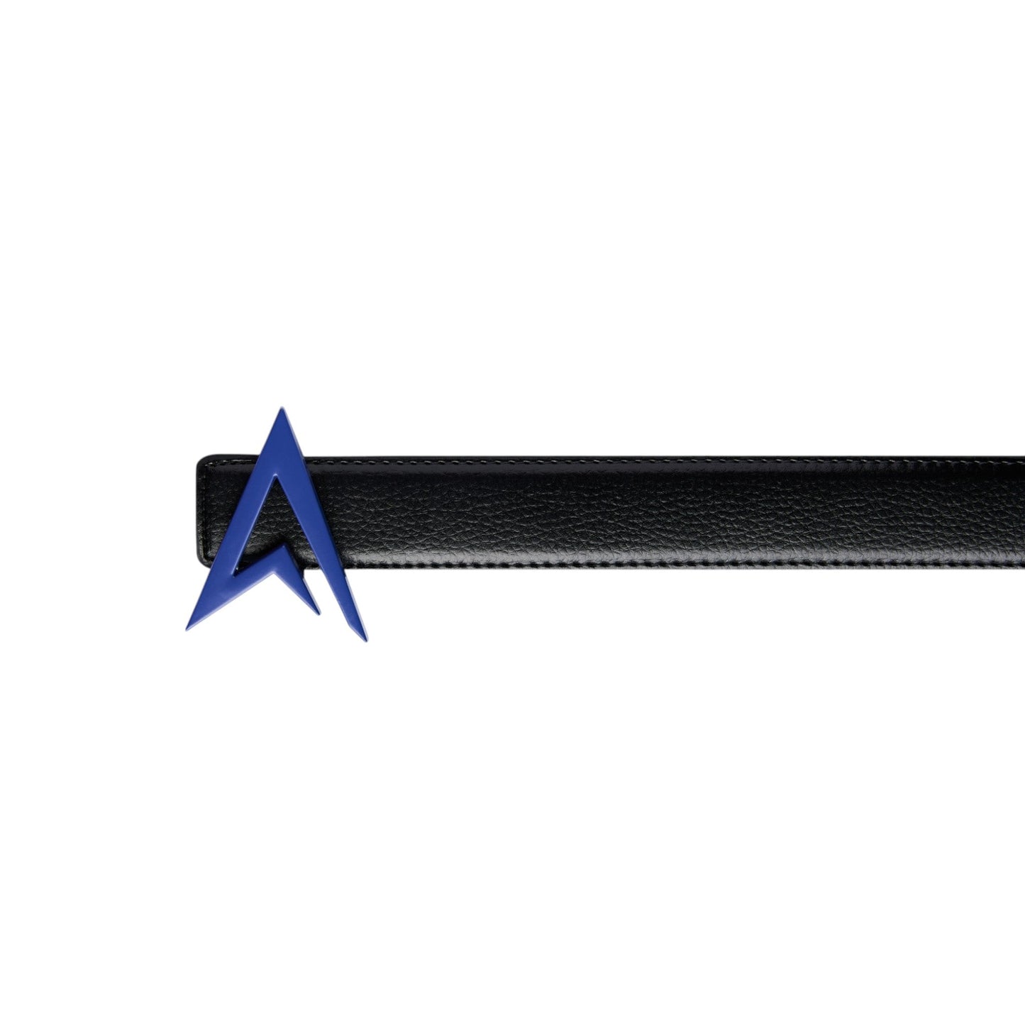 LEATHER BELT BLACK / BLUE