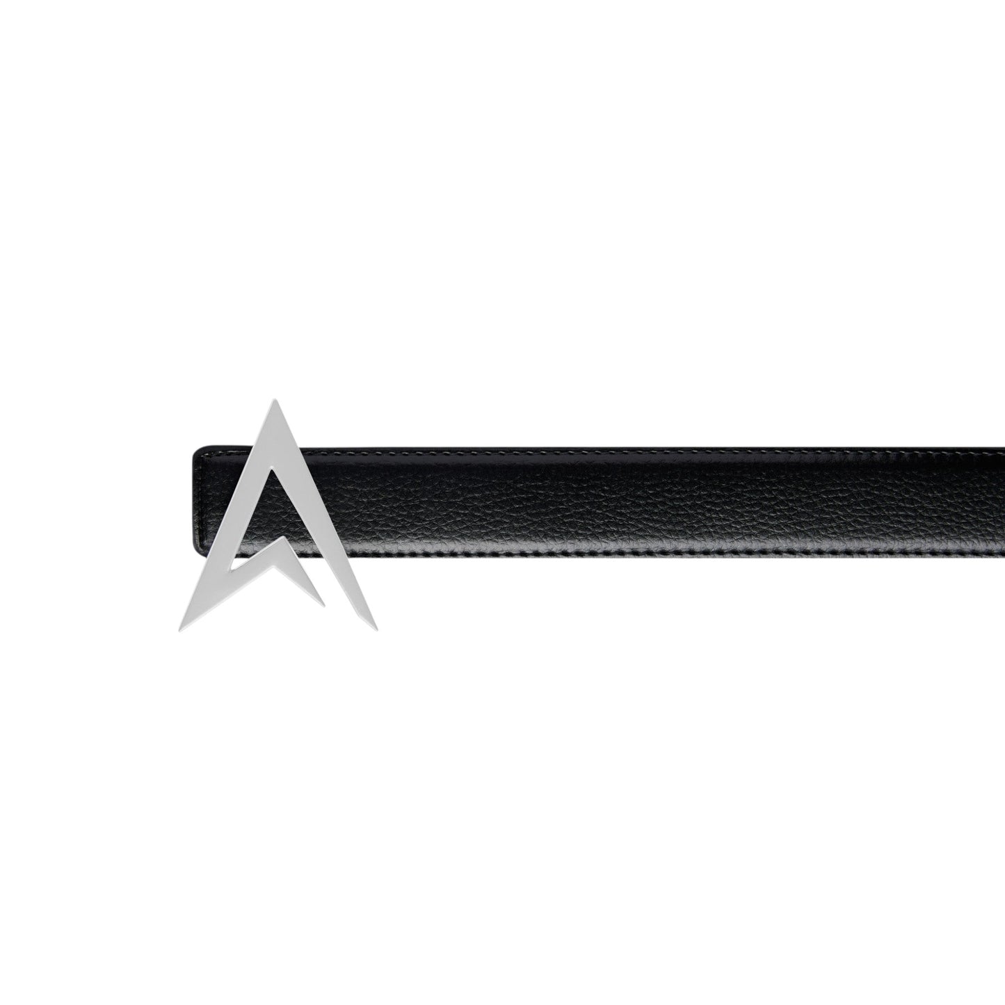 LEATHER BELT BLACK / WHITE