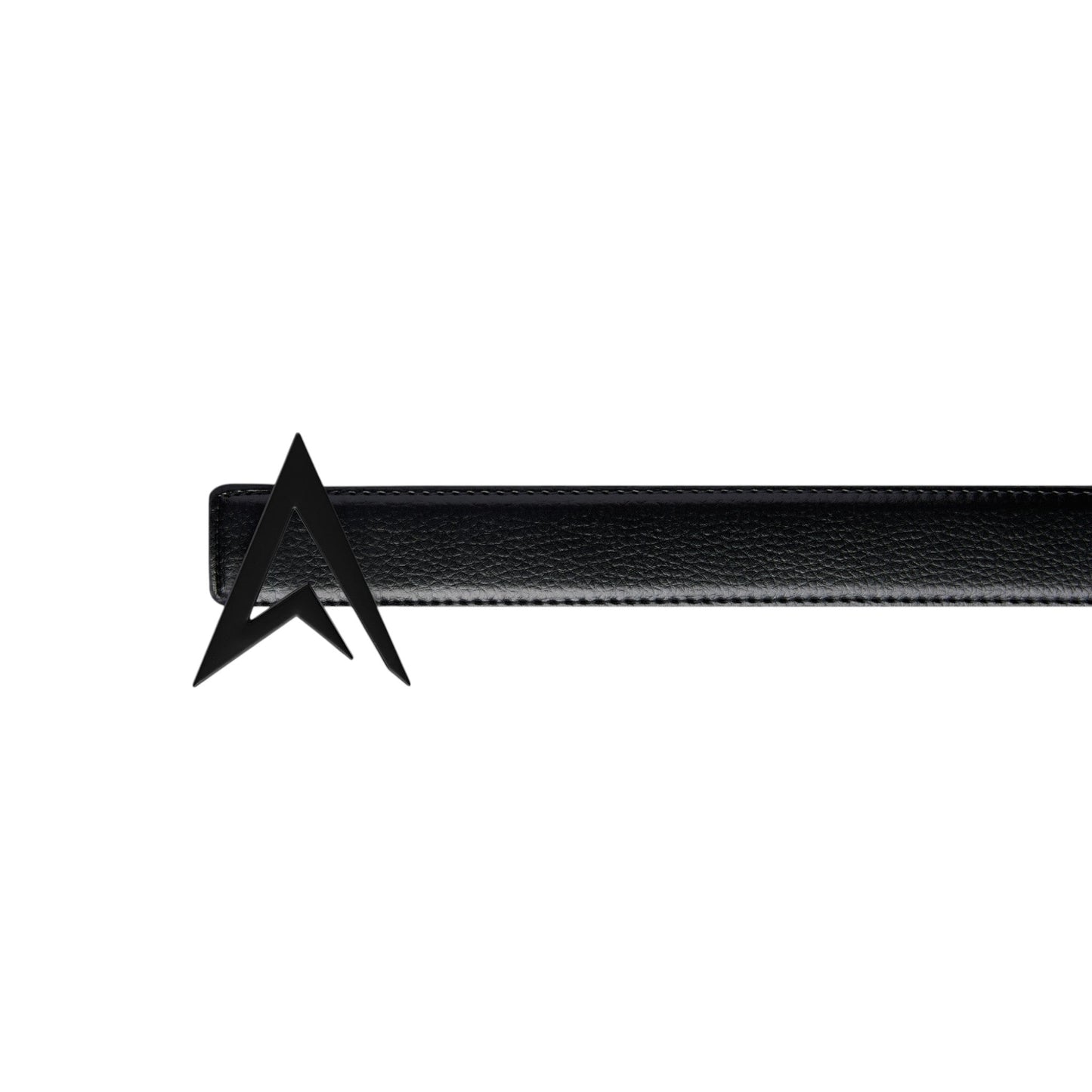 LEATHER BELT BLACK / BLACK