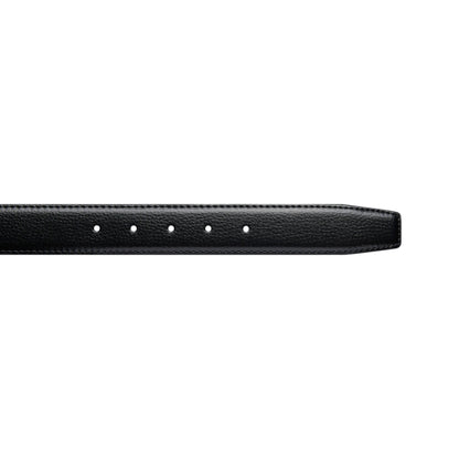 LEATHER BELT BLACK / BLACK