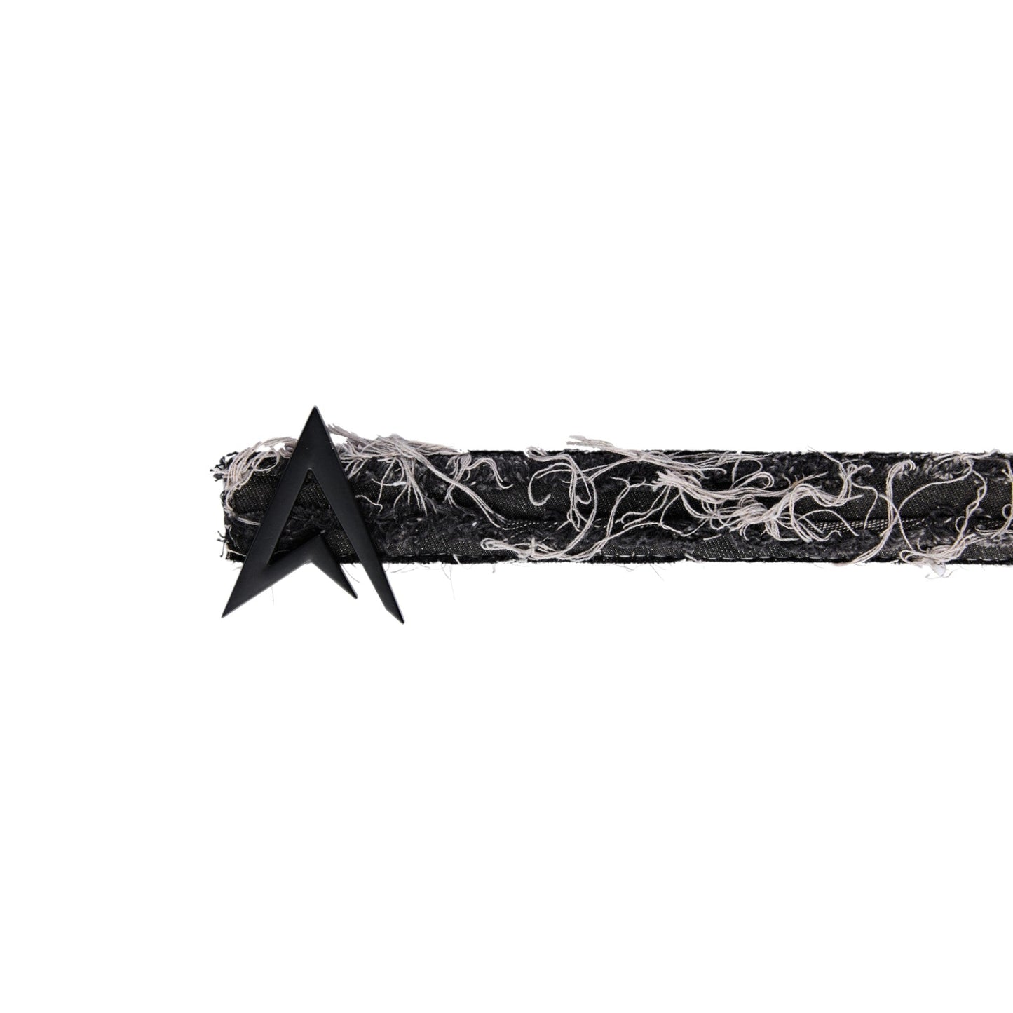 RIPPED DENIM BELT BLACK / BLACK