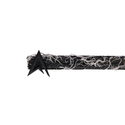 RIPPED DENIM BELT BLACK / BLACK