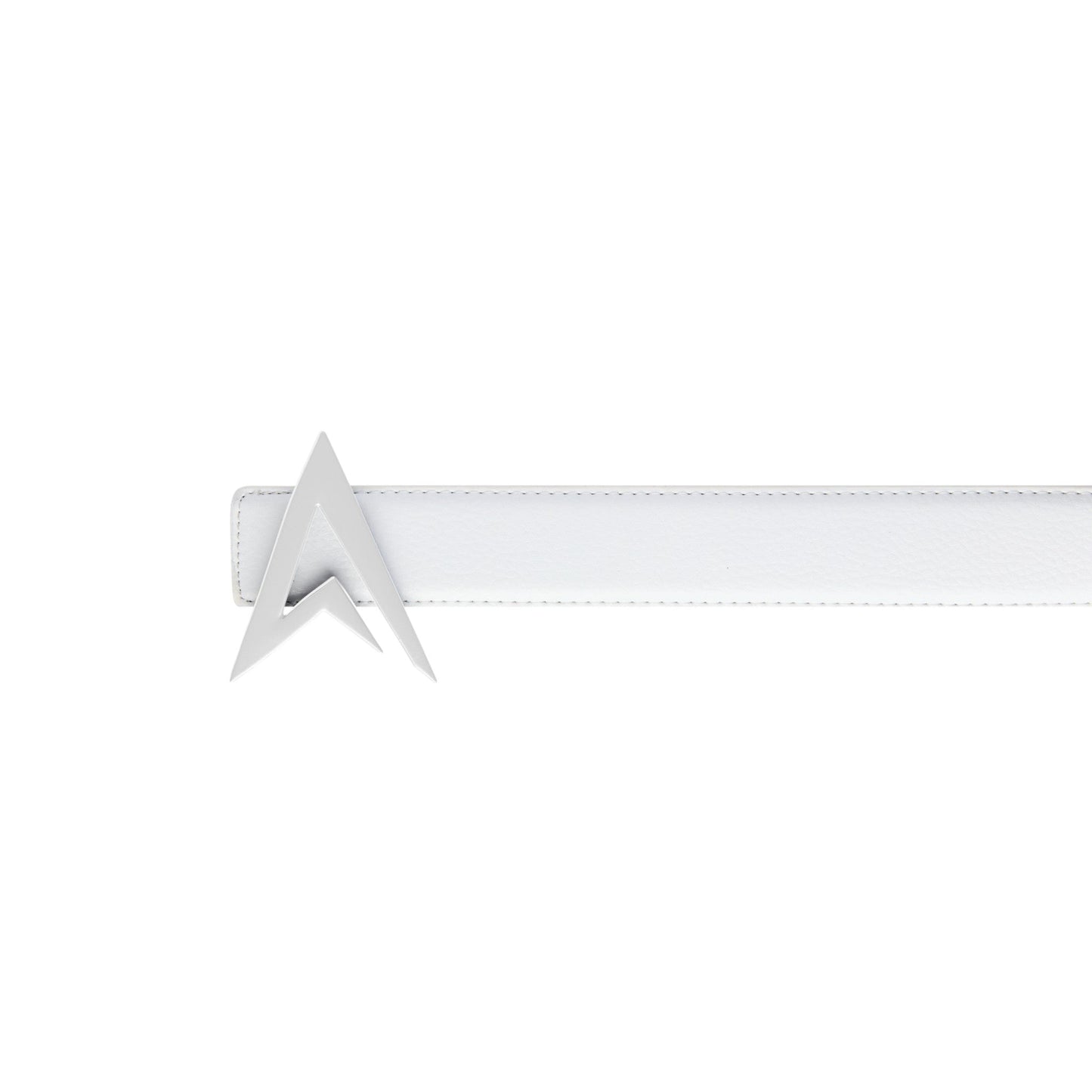 LEATHER BELT WHITE / WHITE