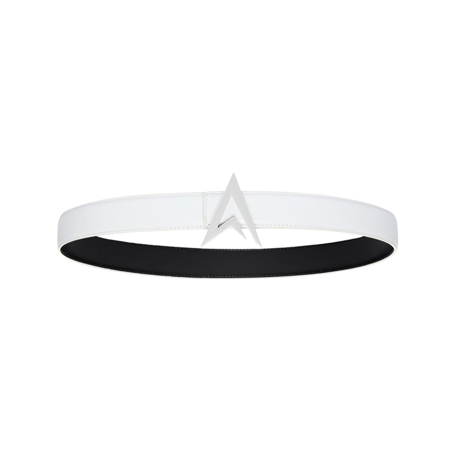 LEATHER BELT WHITE / WHITE