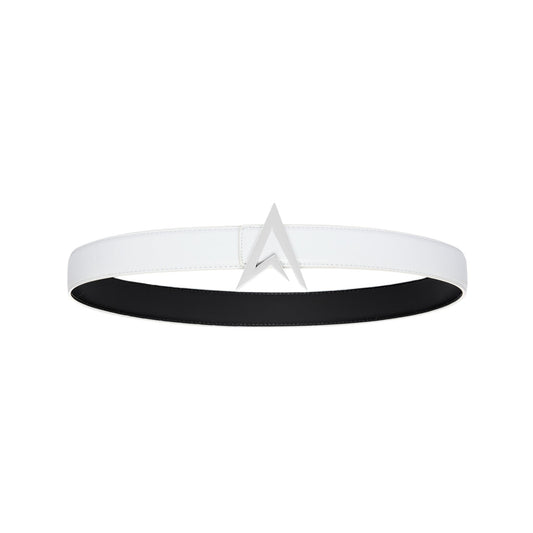 LEATHER BELT WHITE / WHITE