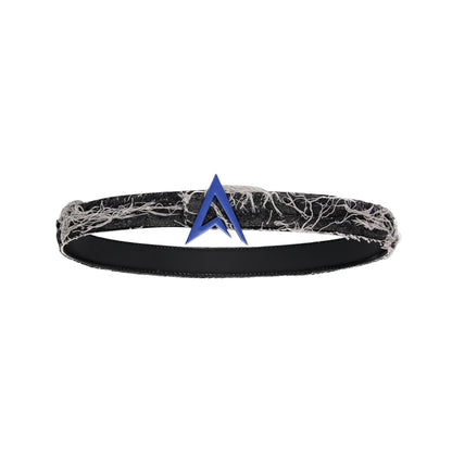 RIPPED DENIM BELT BLACK / BLUE
