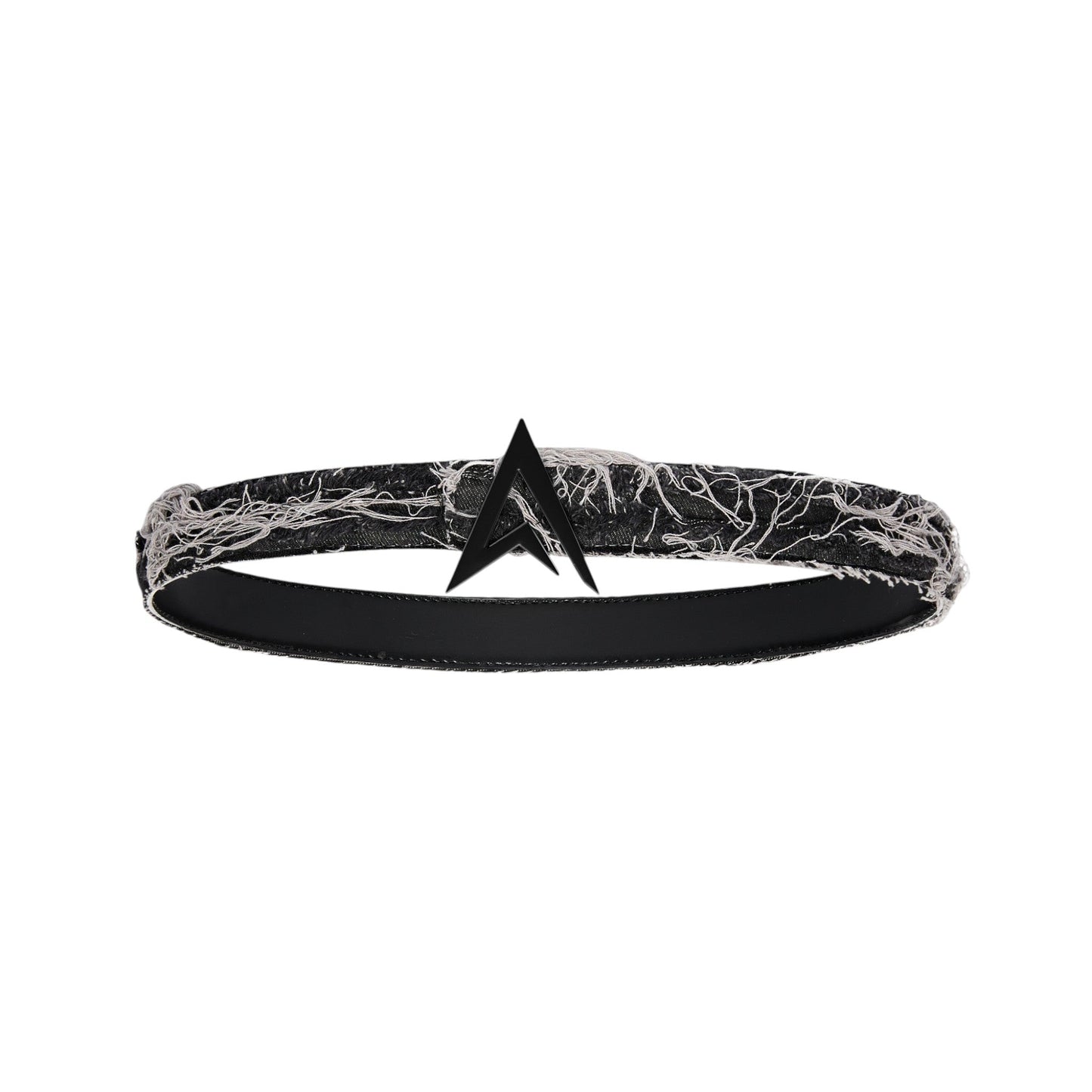 RIPPED DENIM BELT BLACK / BLACK