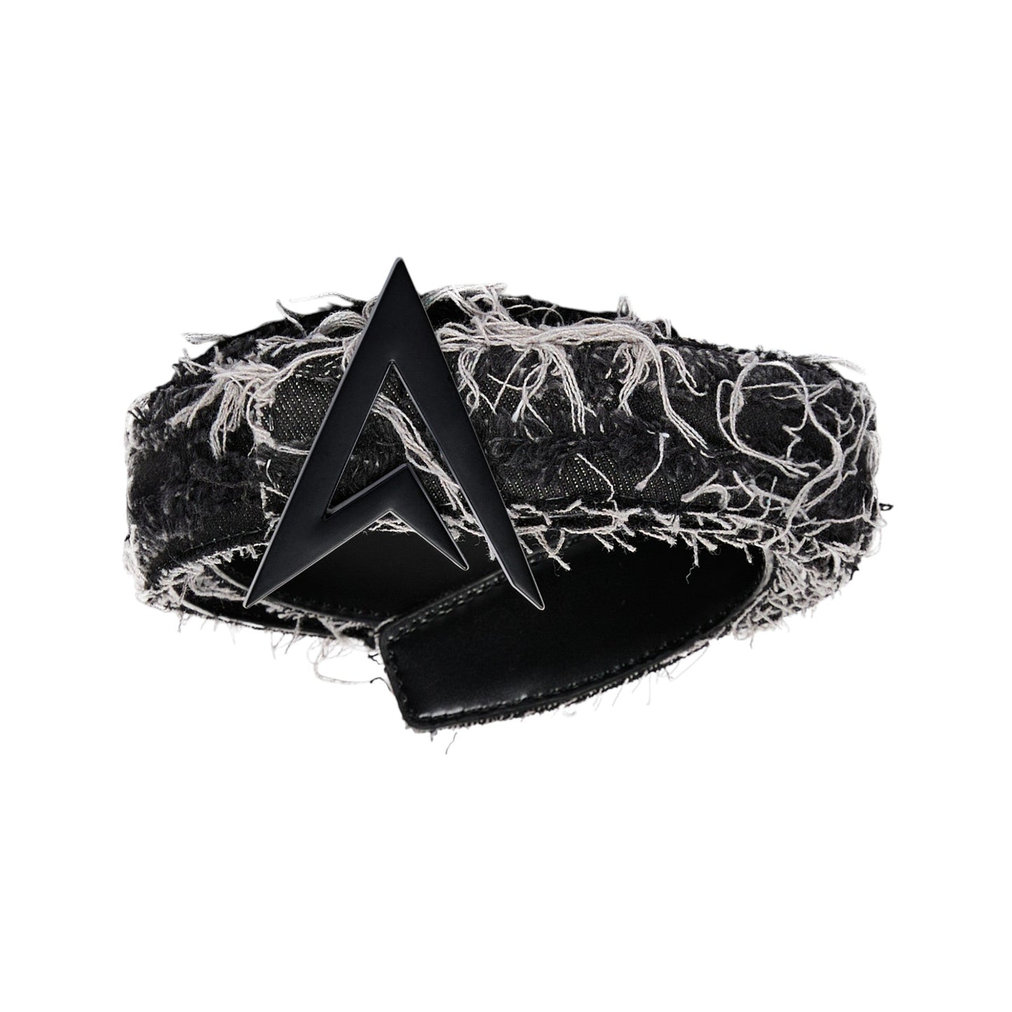RIPPED DENIM BELT BLACK / BLACK