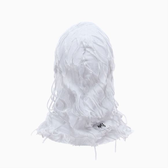 RIPPED BALACLAVA WHITE / WHITE